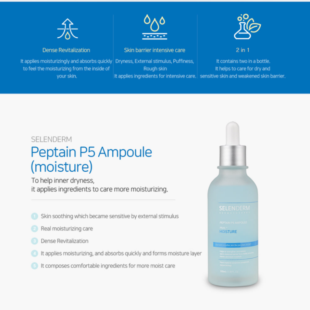 SELENDERM Peptain P5 Infusion Ampoule 100ml – Moisture