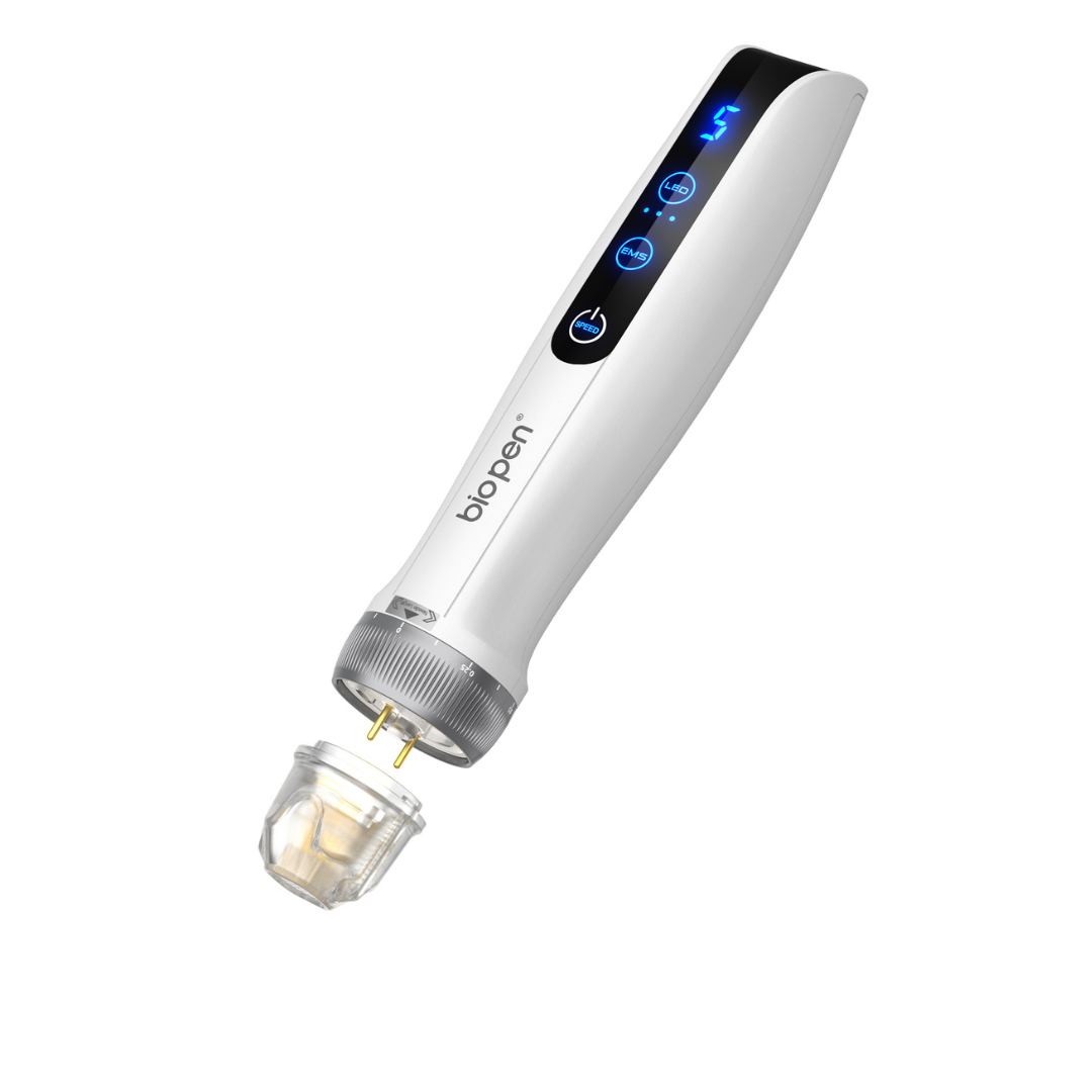 Dispositivo de microagujas 3 en 1 Bio Pen Q2 con electroporación EMS y terapia de luz LED