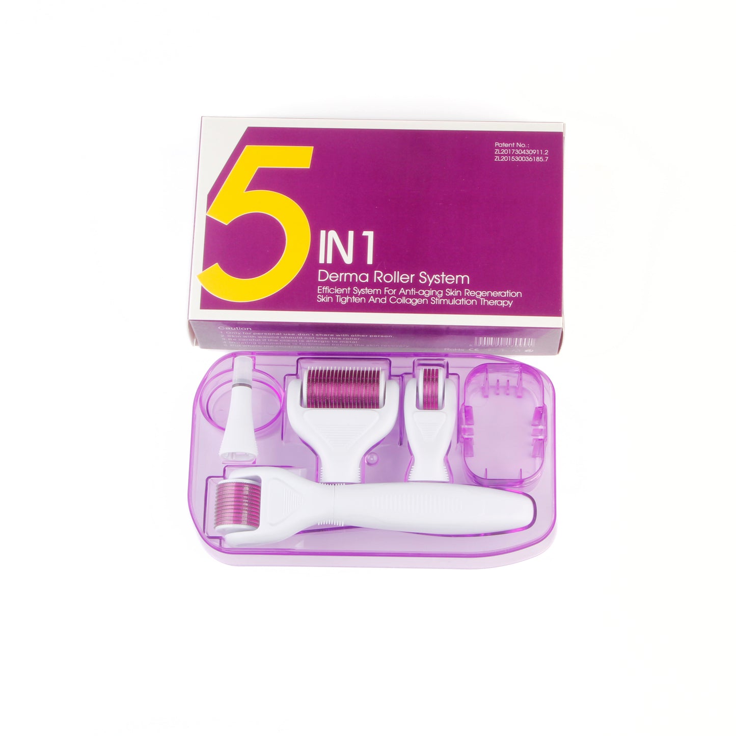 Derma roller 5 in 1 for skin and hair
