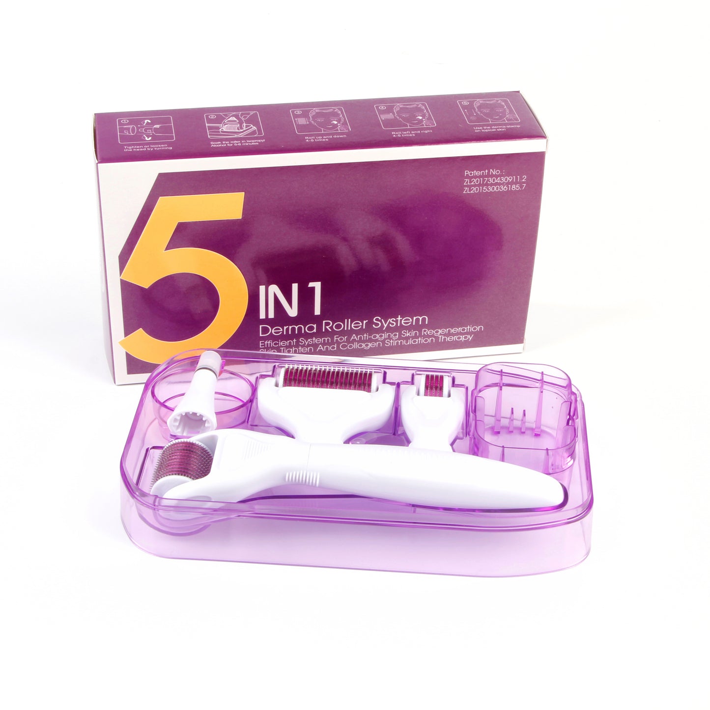 Derma roller 5 in 1 for skin and hair