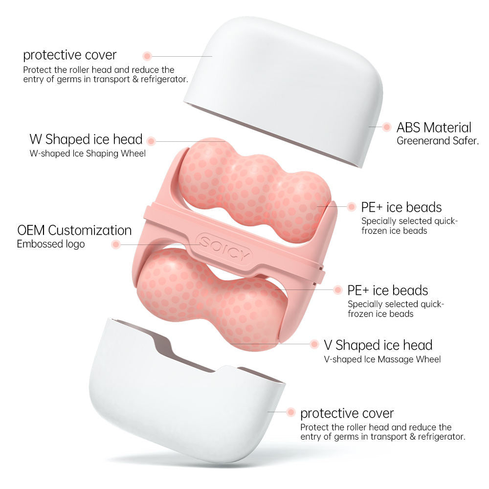 SOICY S30 2‑in‑1 Ice Roller Facial & Body Cold Therapy