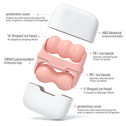 SOICY S30 2‑in‑1 Ice Roller Facial & Body Cold Therapy