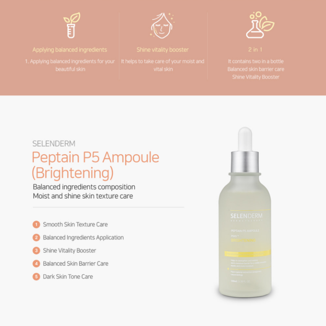 SELENDERM Peptain P5 Infusion Ampoule 100ml - Brightening