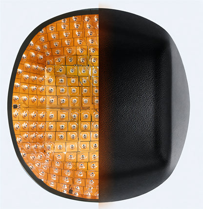 Close detail of laser diode array and cap construction