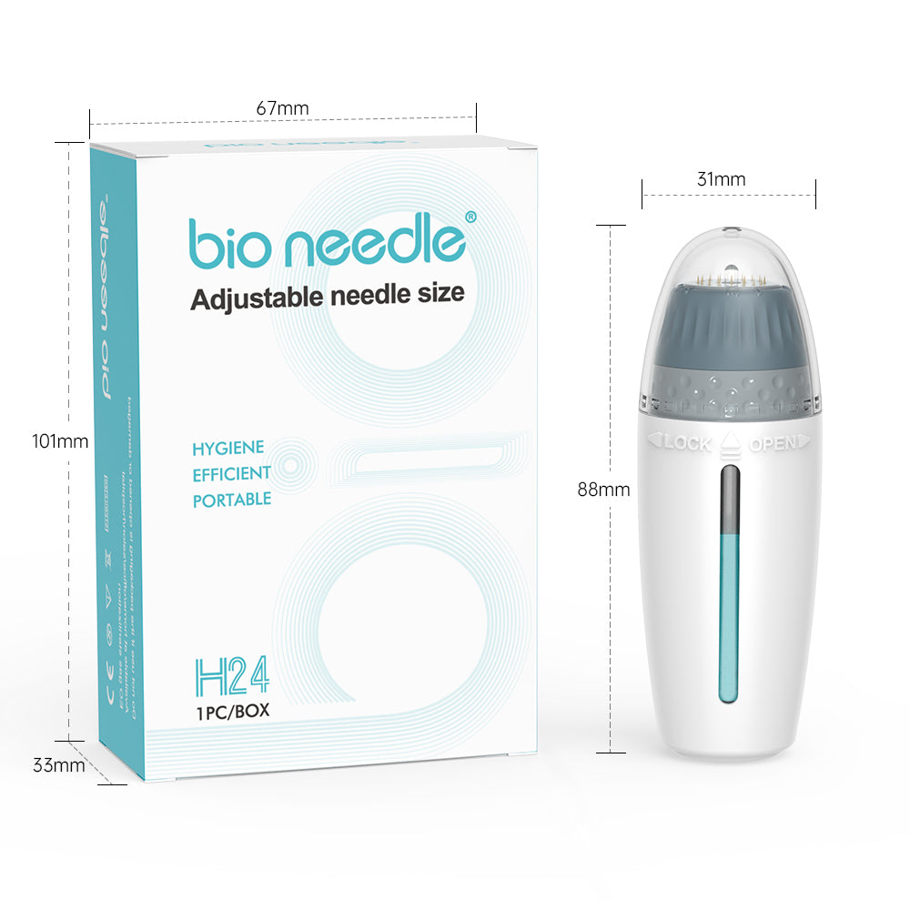 Bio Needle H24 Adjustable Microneedle Serum Infusion Applicator